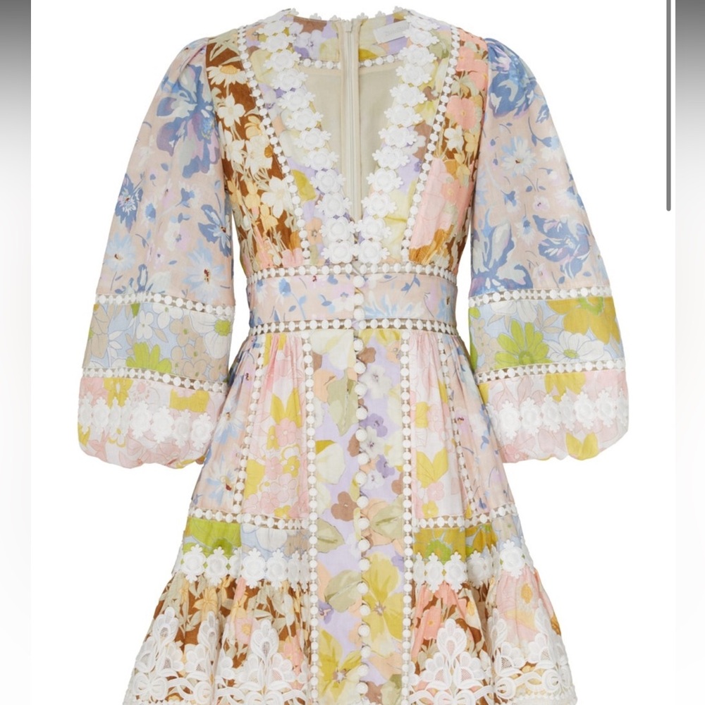 Zimmermann POP trimmed mini dress